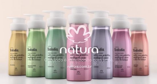 Nutrição prebiótica Natura: nova linha de hidratantes de corpo.